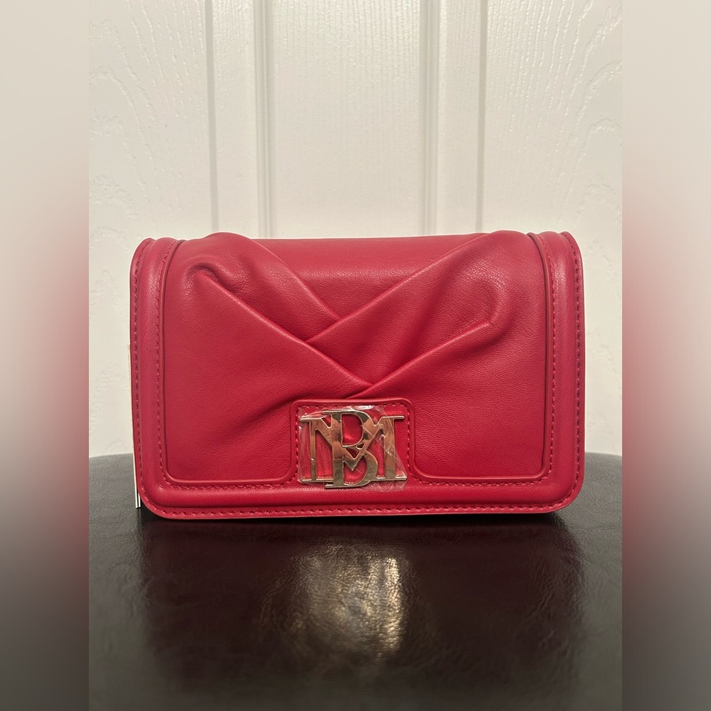 NWT Badgley Mischka Small Pleated Crossbody